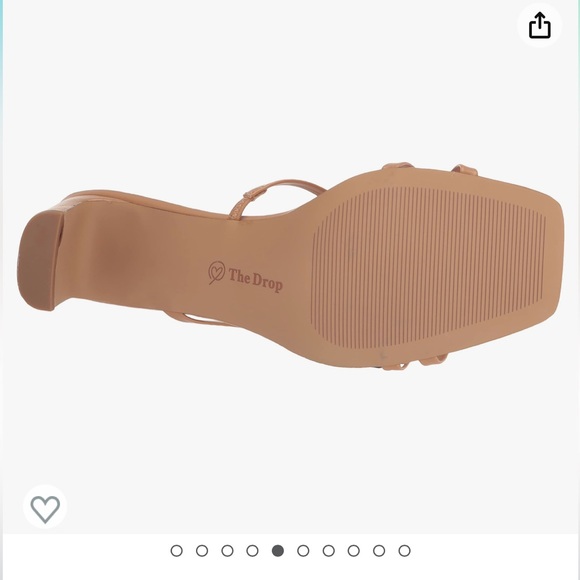 The Drop Amelie Strappy Square Toe Heeled Sandal - Picture 2 of 6